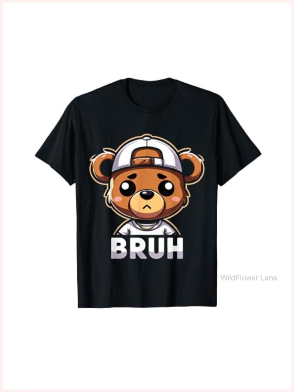 Hip Hop Teddy Bear Bruh Rap Music Graphic T-Shirt